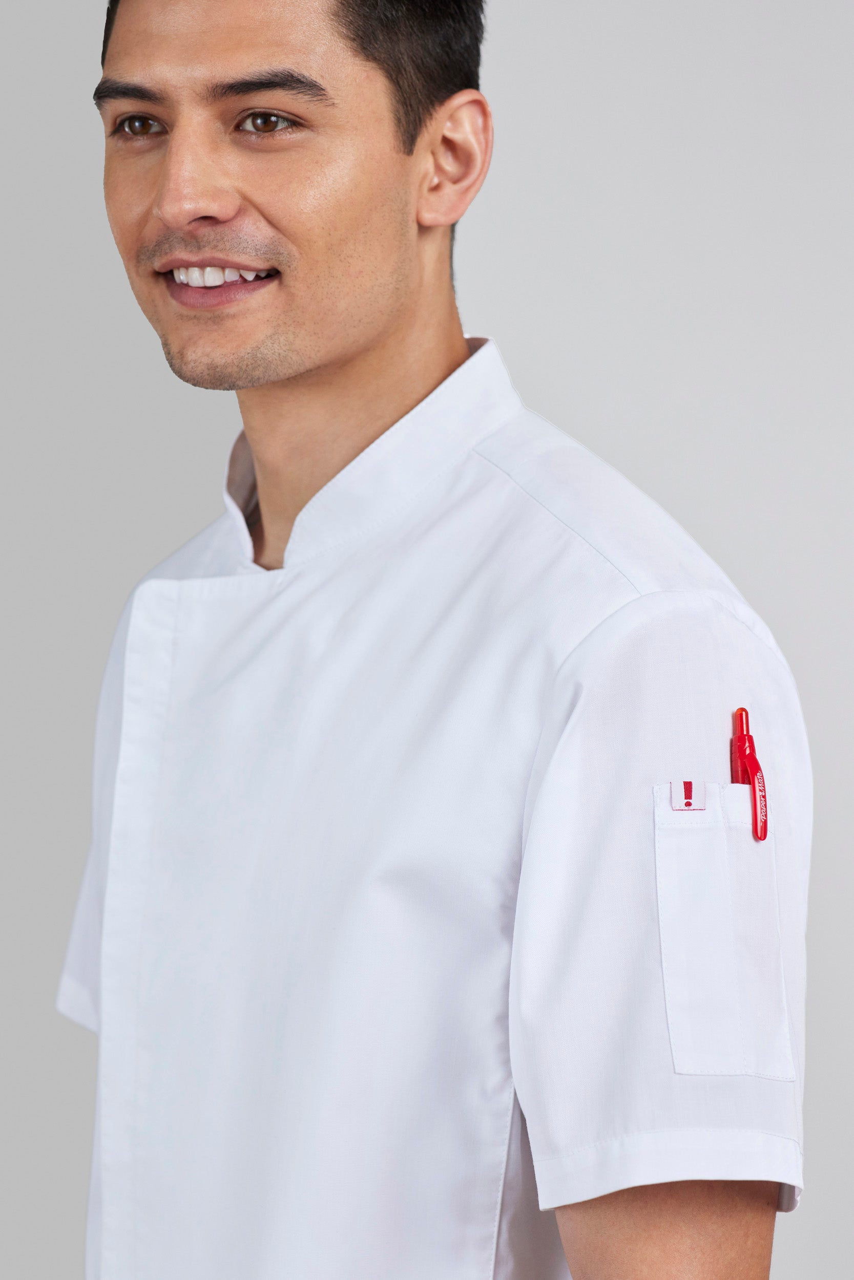 Yes Chef CH330MS Mens Alfresco Short Sleeve Chef Jacket