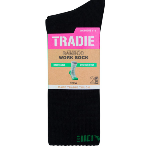 Tradie Womens 2pk Bamboo Sock