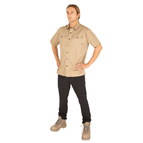 Unit Workwear Mens Task Short Sleeve Work Shirt