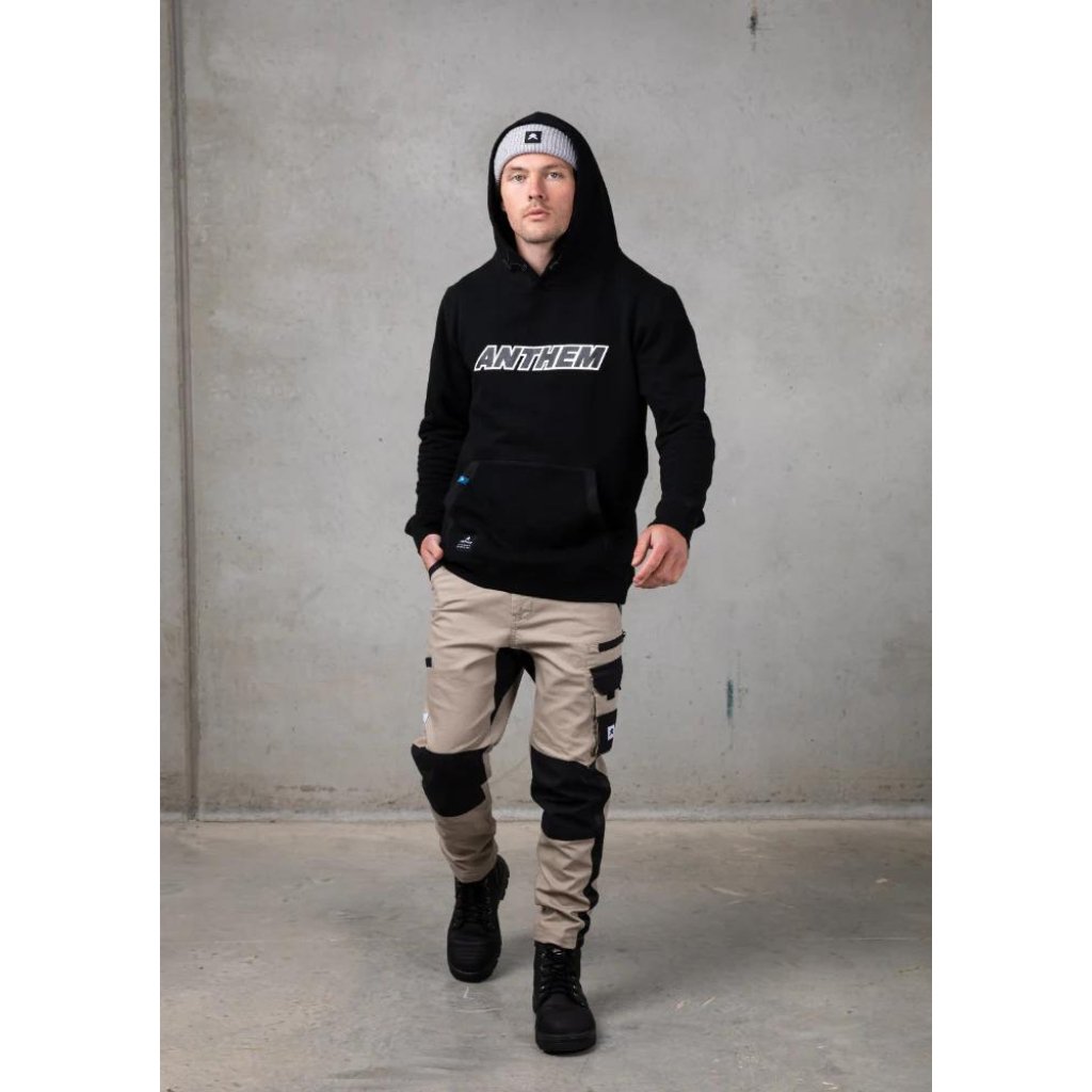 Anthem Workwear Bold Logo Hoodie - Worklocker Bacchus Marsh - Anthem Workwear - Apparel Mens Jumpers - 769807303102