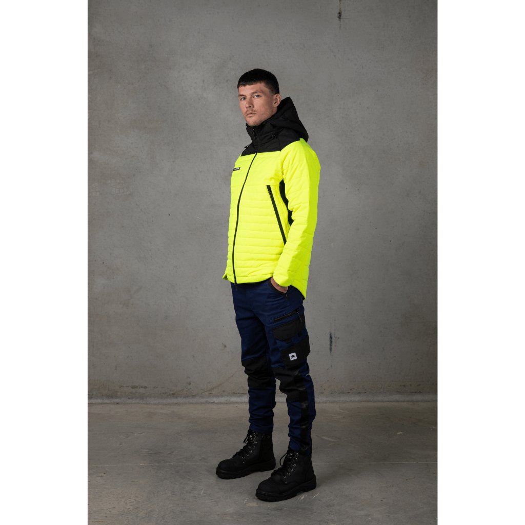 Anthem Workwear Performance Hi Vis Puffer Jacket - Worklocker Bacchus Marsh - Anthem Workwear - Apparel Mens Hi Vis Jackets - 769807303805