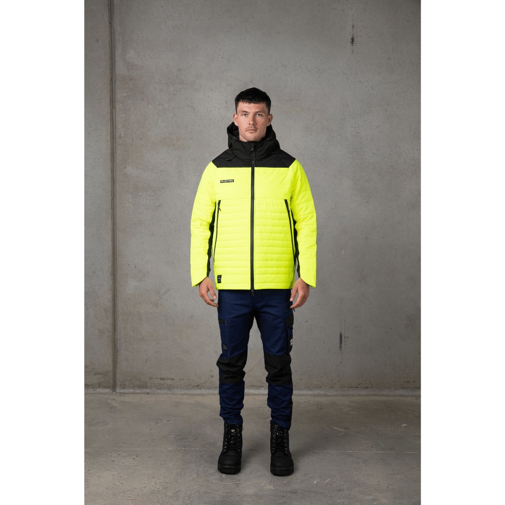 Anthem Workwear Performance Hi Vis Puffer Jacket - Worklocker Bacchus Marsh - Anthem Workwear - Apparel Mens Hi Vis Jackets - 769807303805