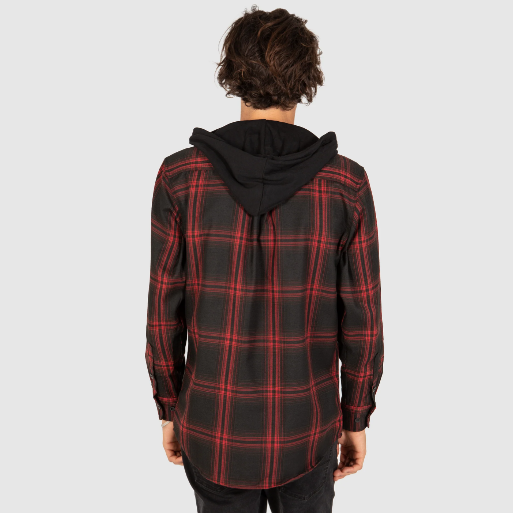 Unit Workwear Mens Shirt Flannel Hood Chester