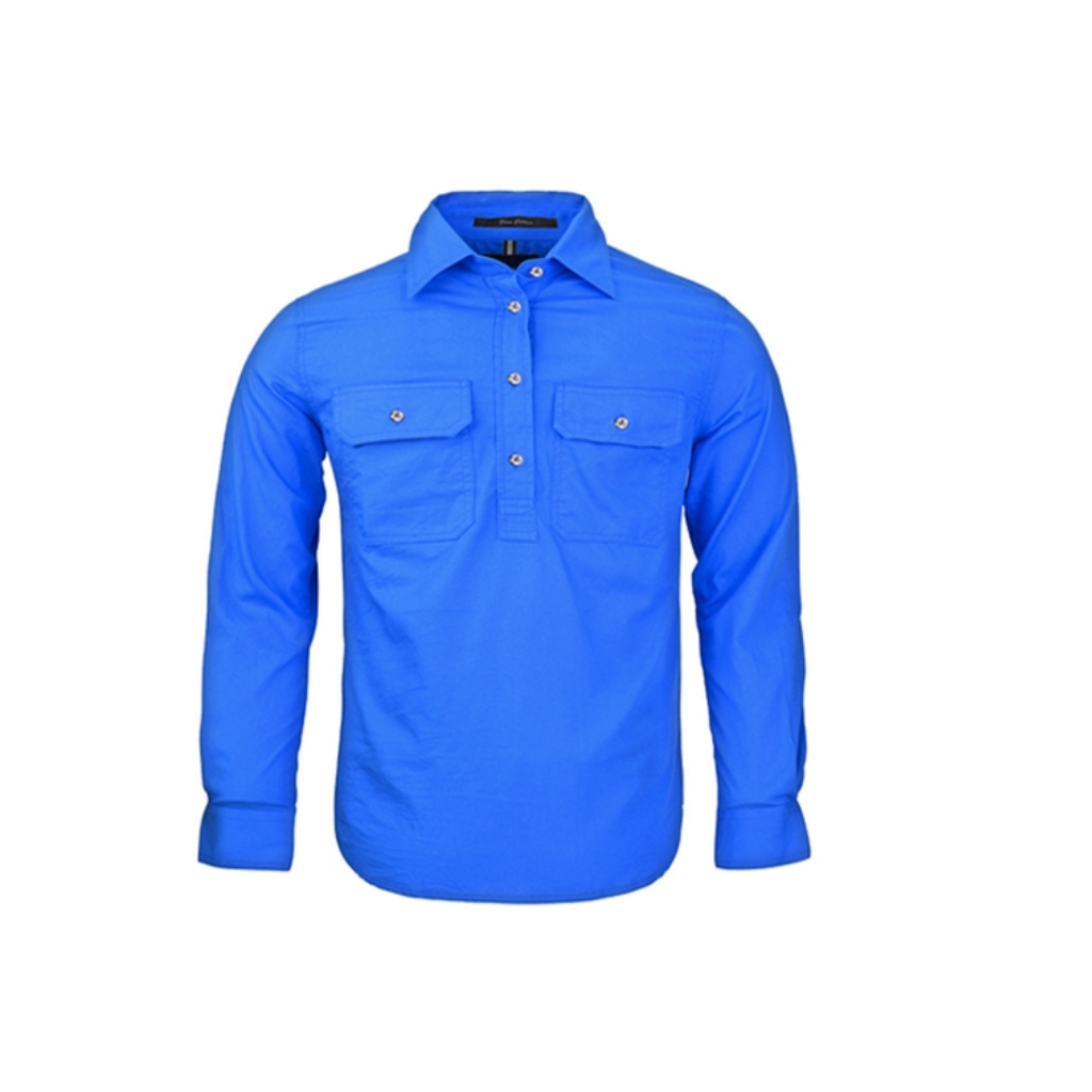 Pilbara RM400CF Kids Closed Front Long SleeveShirt