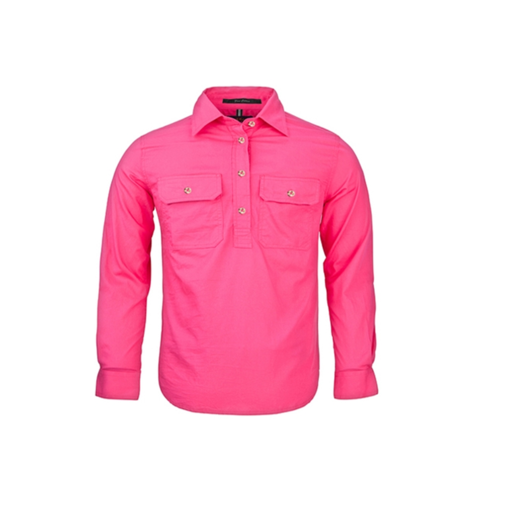 Pilbara RM400CF Kids Closed Front Long SleeveShirt