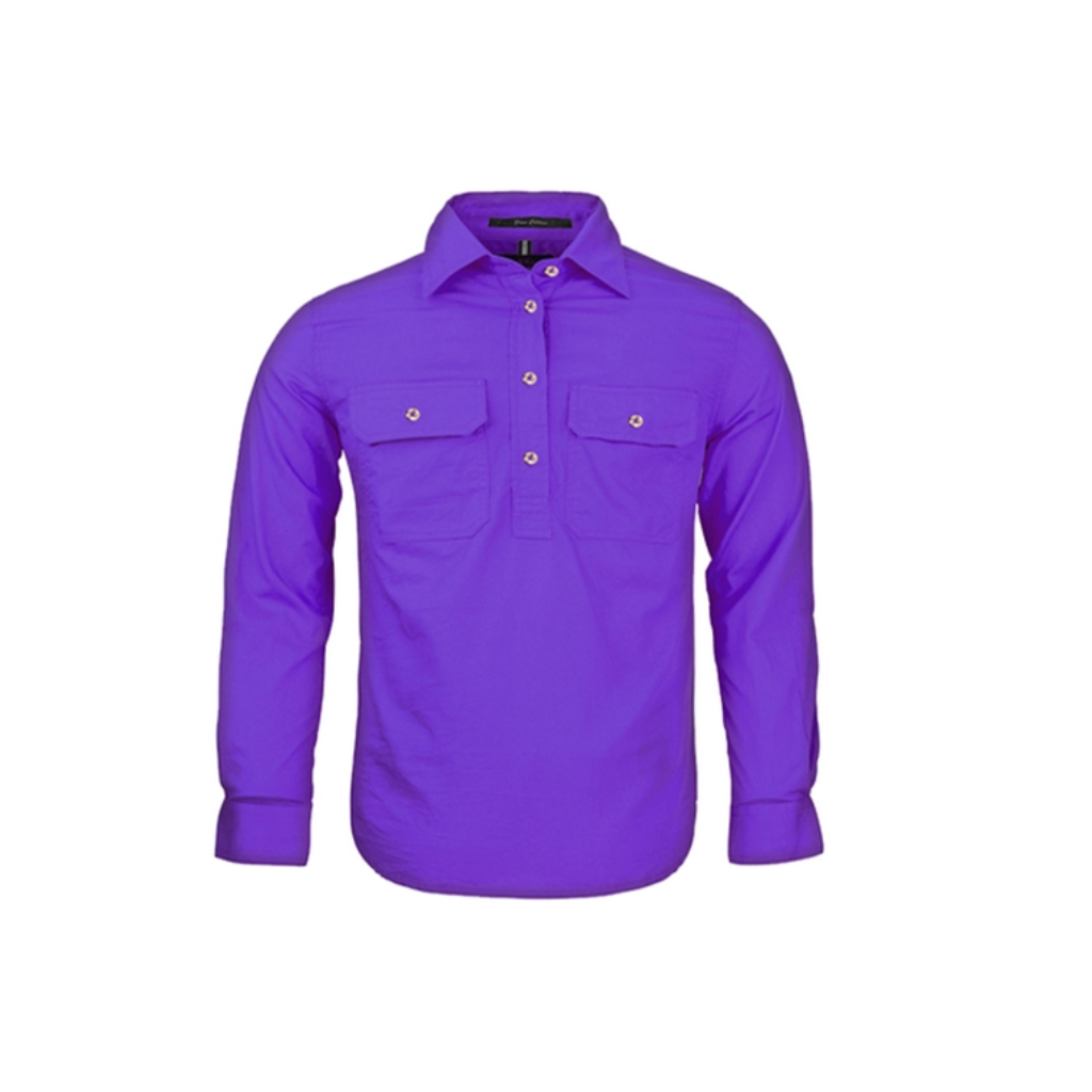 Pilbara RM400CF Kids Closed Front Long SleeveShirt