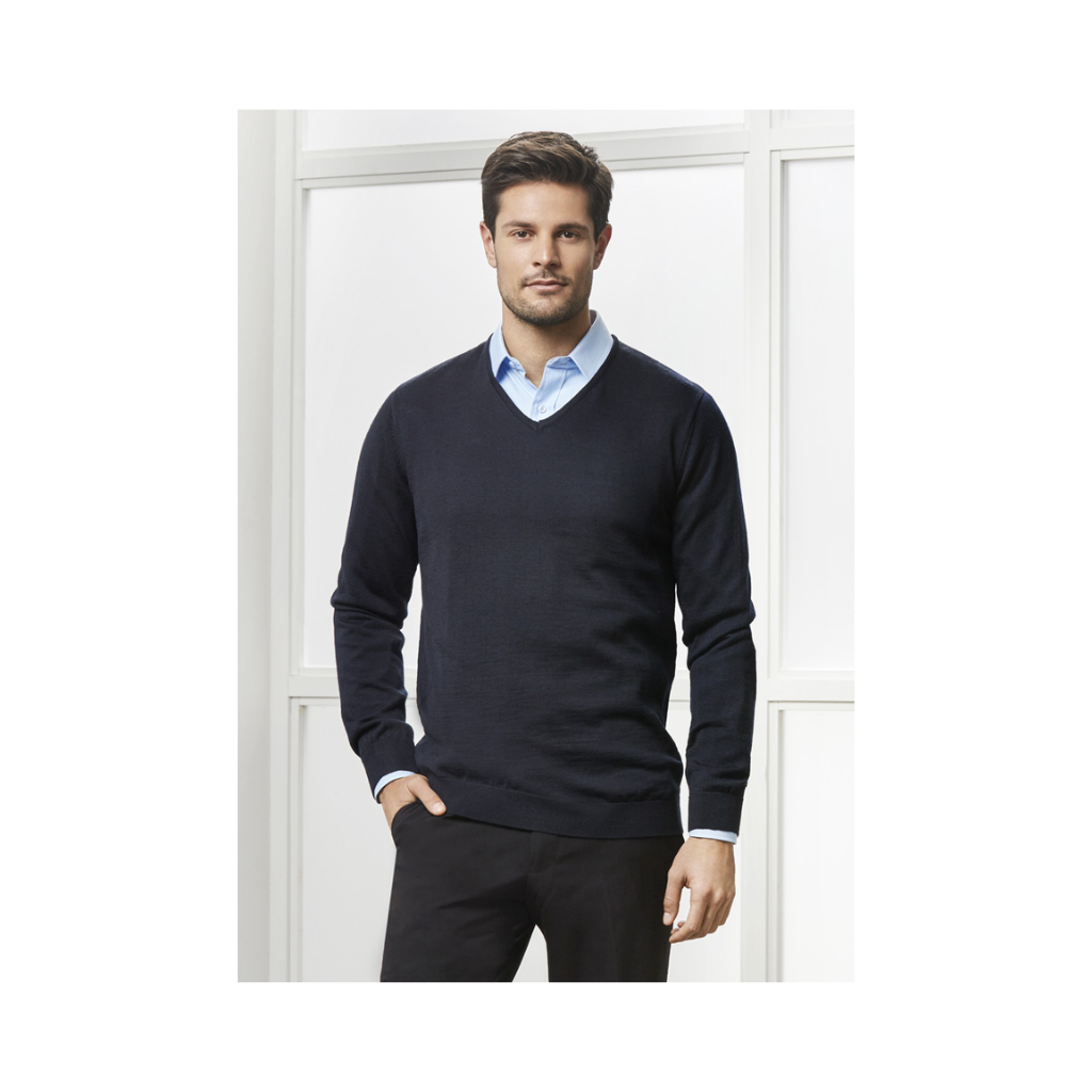 Biz Collection Mens Origin Merino Pullover- (WP131ML)