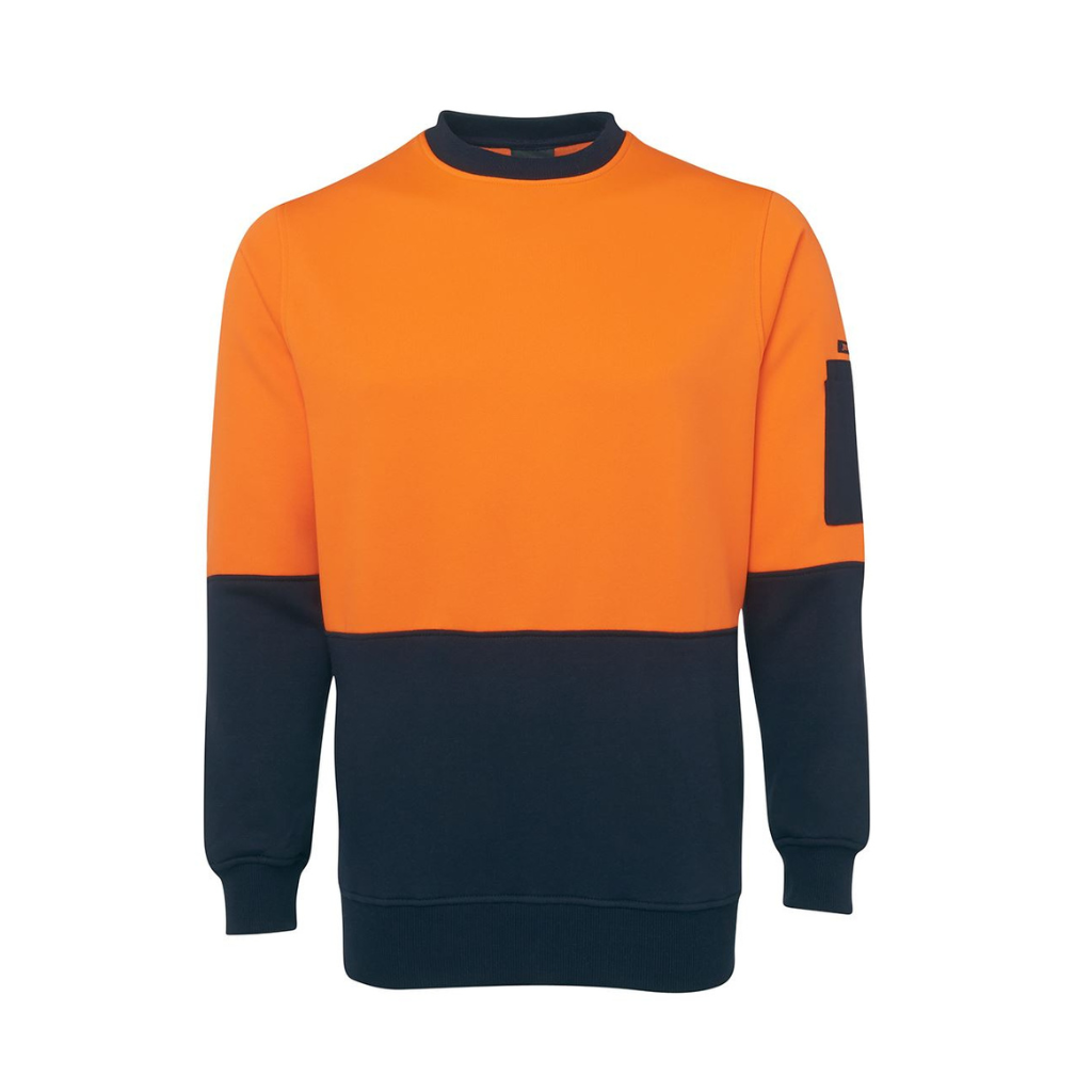 Jbs Wear 6HVCN Hi Vis Fleecy Crew