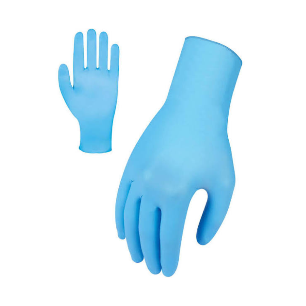 Force360 Safe Touch Blue Food and Medical Disposable Nitrile Glove