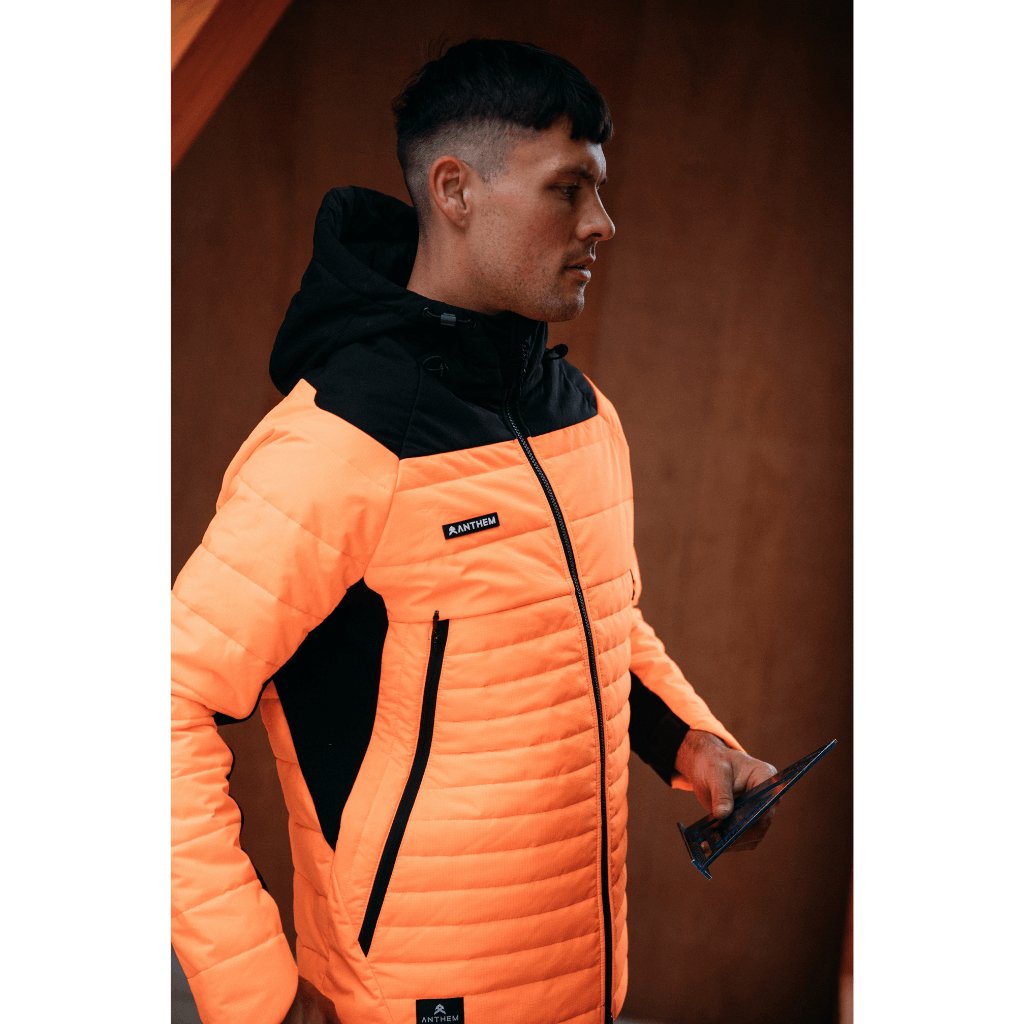 Anthem Workwear Performance Hi Vis Puffer Jacket - Worklocker Bacchus Marsh - Anthem Workwear - Apparel Mens Hi Vis Jackets - 769807303867