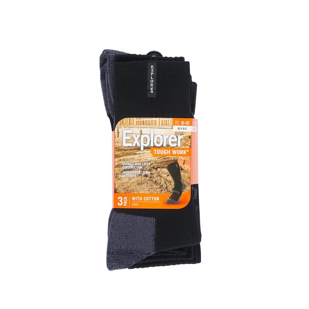 Bonds Explorer Tough Work Sock 3 pack