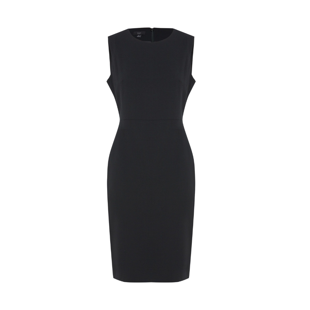 Dobby Stretch Sleeveless Dress