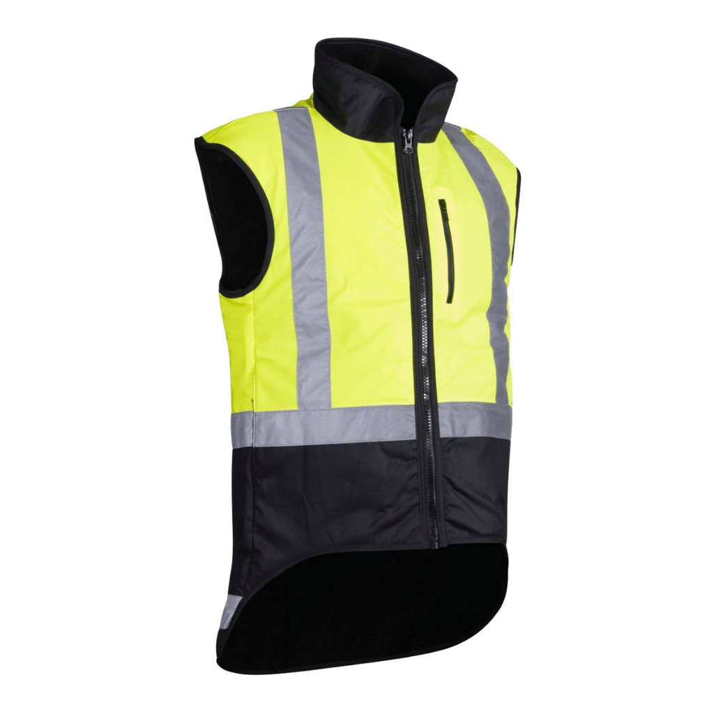 Styx Mill Oilskin Yellow Fur Lined Vest
