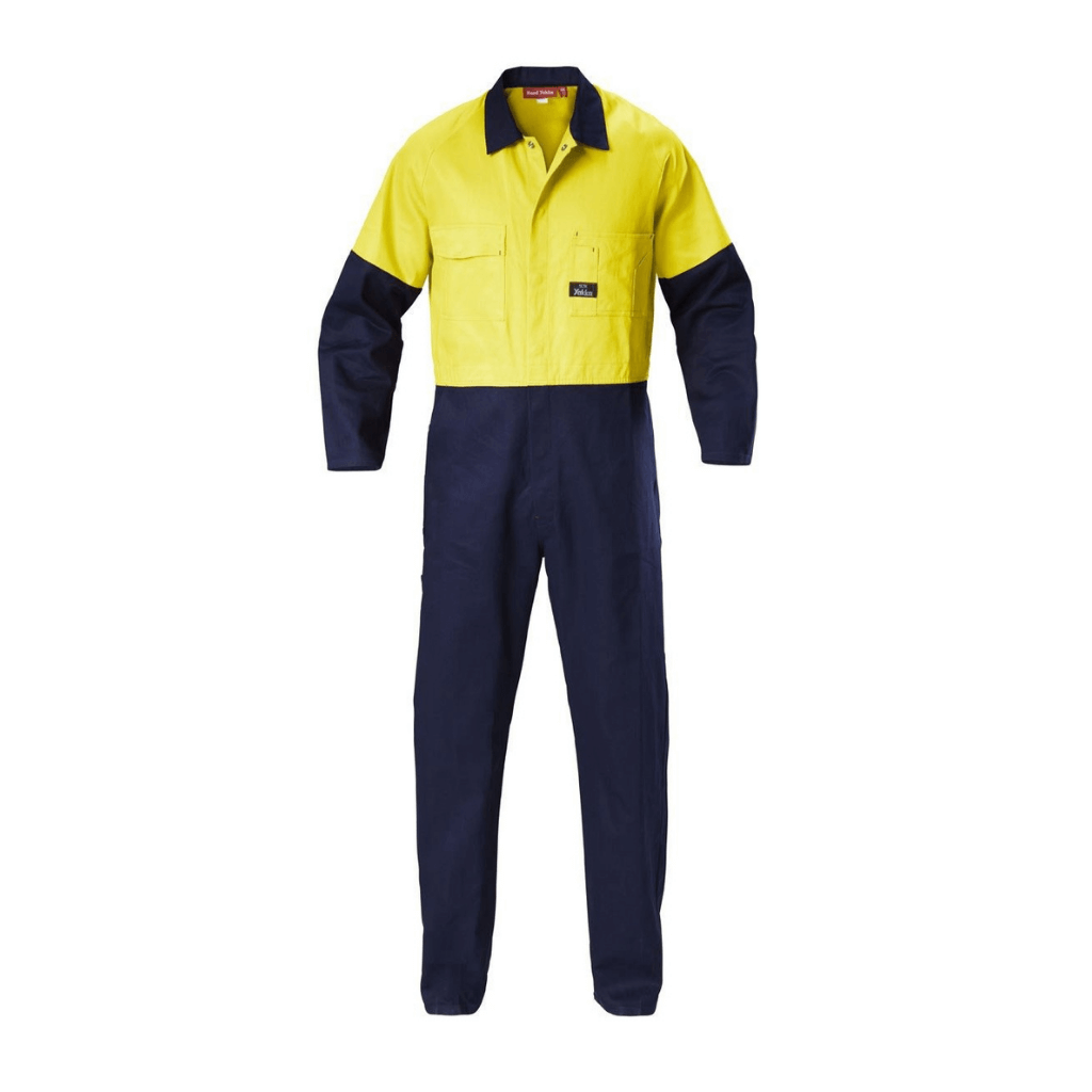 Hi Vis Cotton Drill Coverall L/S