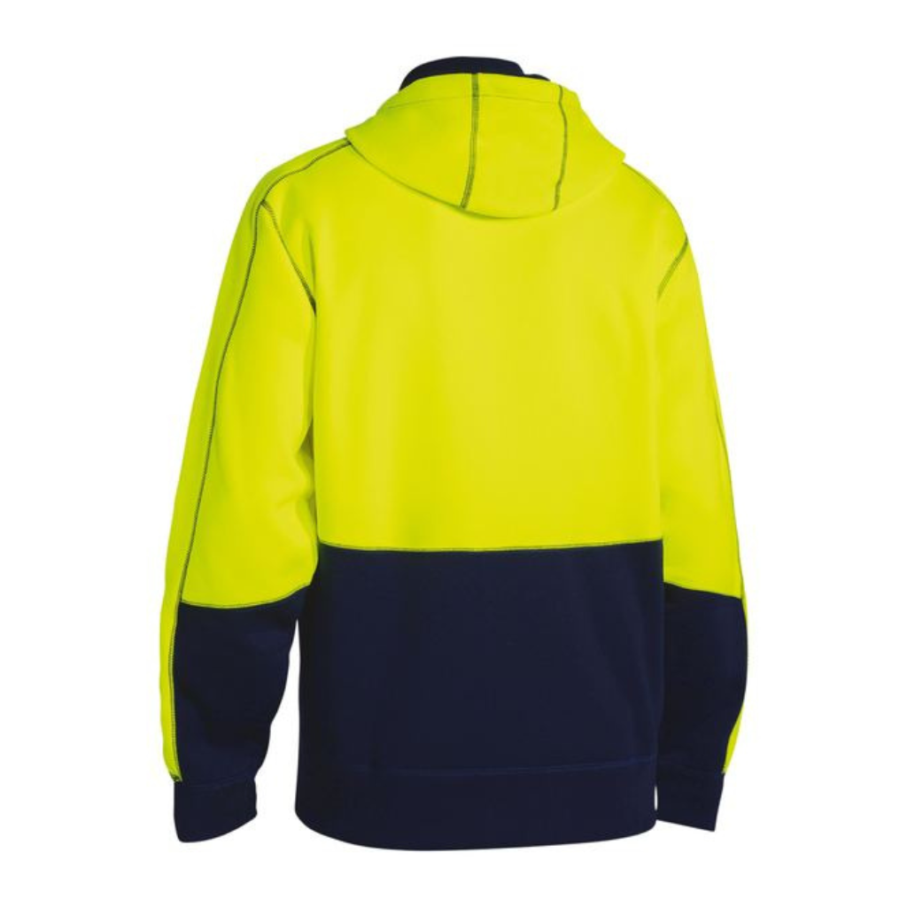 Hi Vis Zip Front Fleece Hoodie