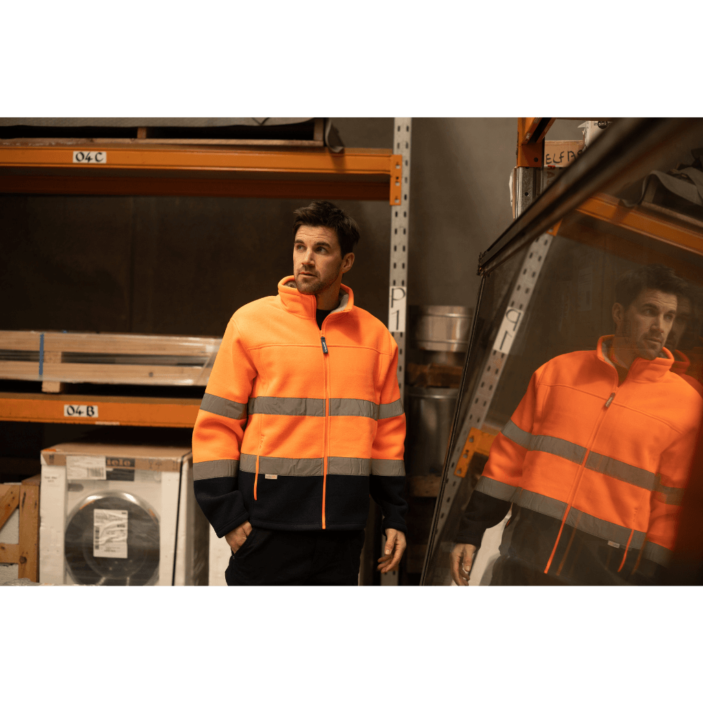 Mens Hi Vis Lumber Jacket With Tape
