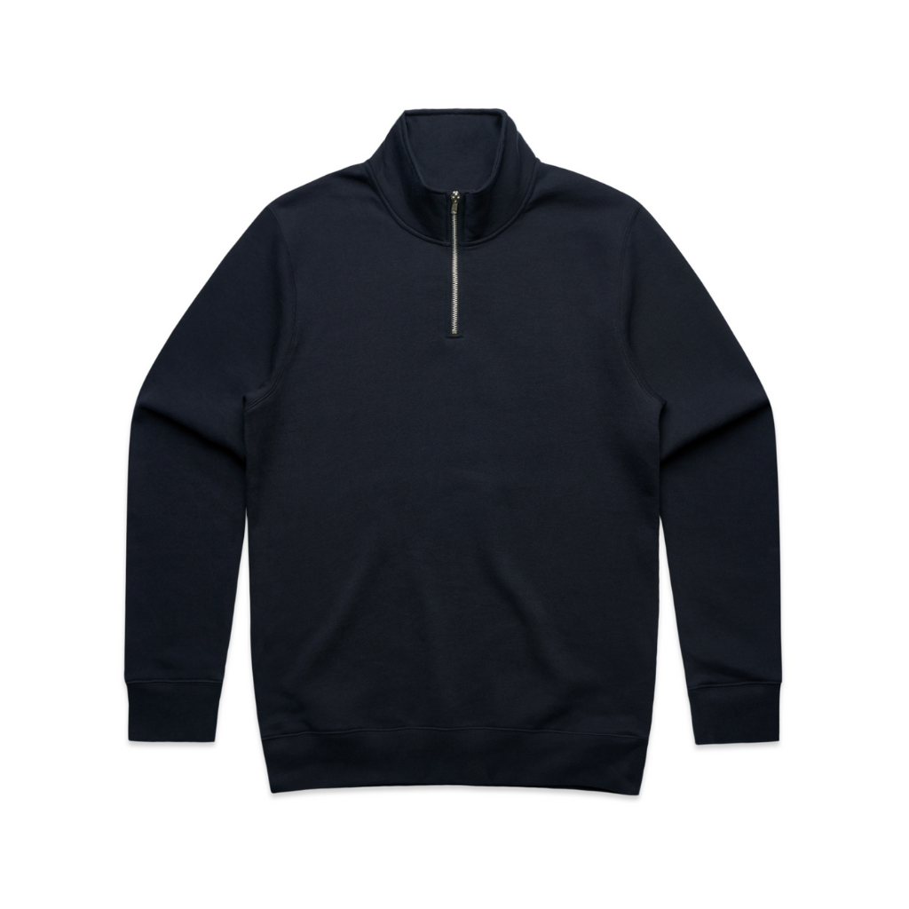 Mens Half Zip Crew Jumper