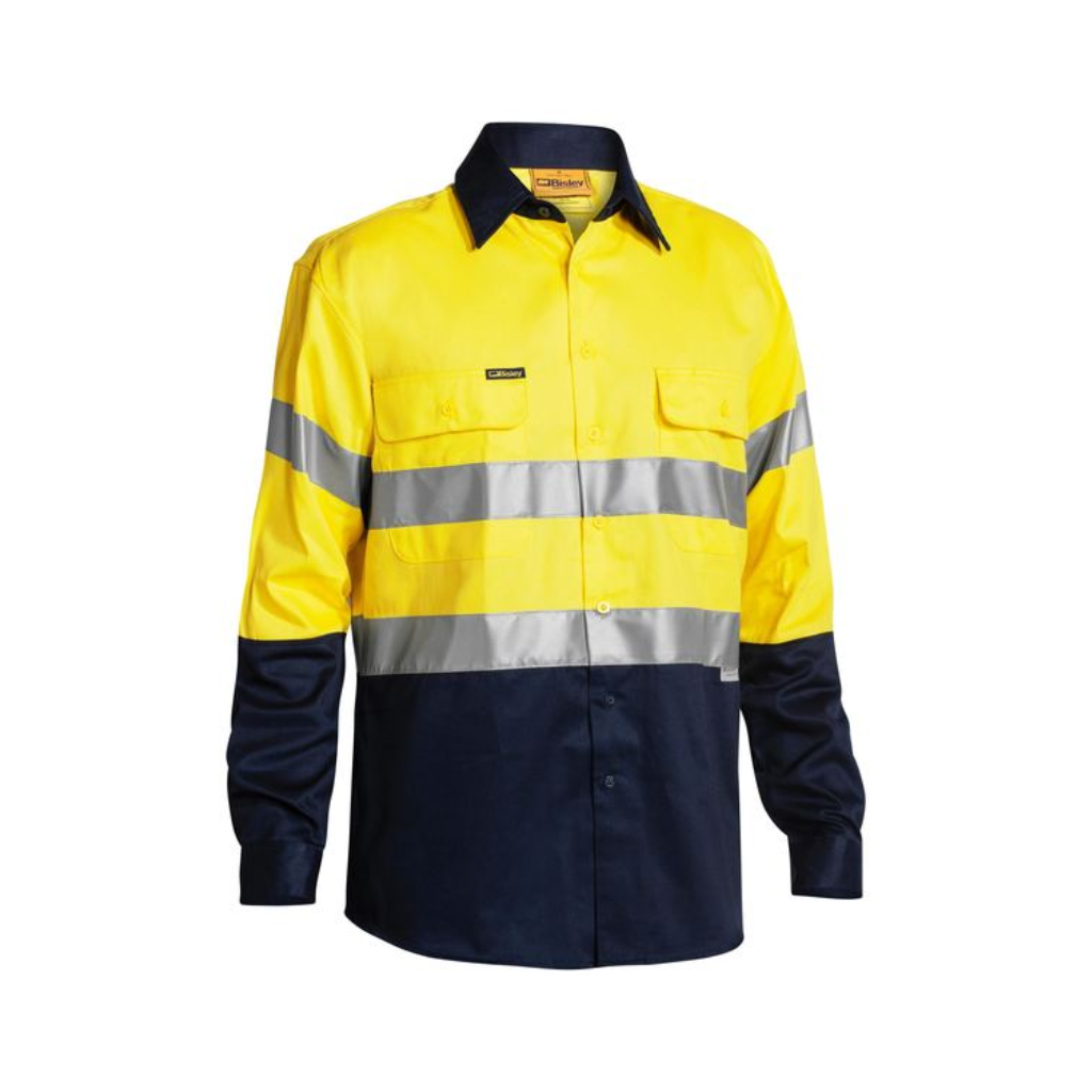 Hi Vis Cotton Drill L/S Shirt