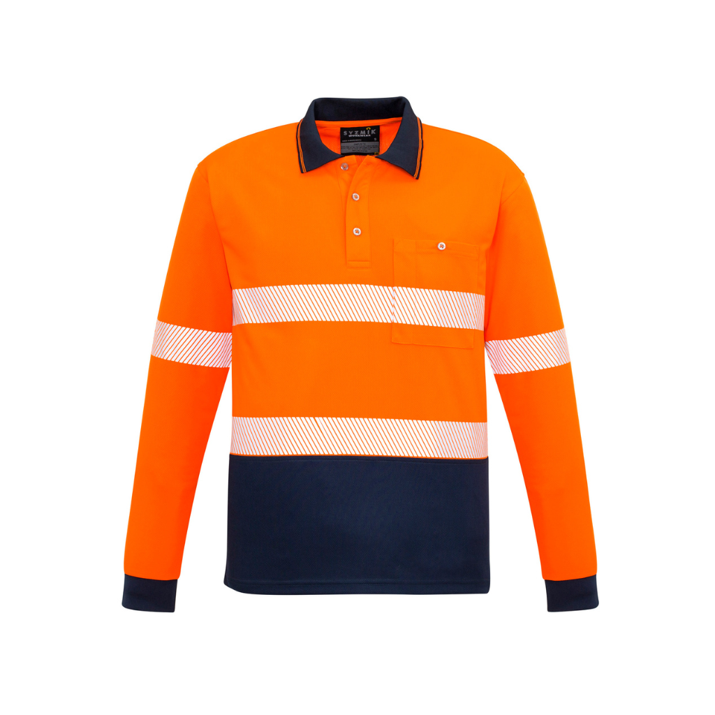 Syzmik ZH530 Taped Hi Vis Polo Long Sleeve