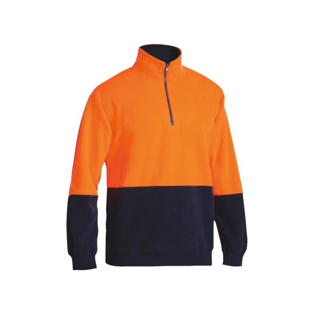 Hi Vis 1/4 Zip Polar Fleece